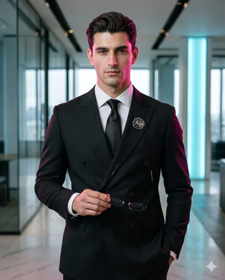 Suited Professional Headshot AI Prompt for Gemini — AI result