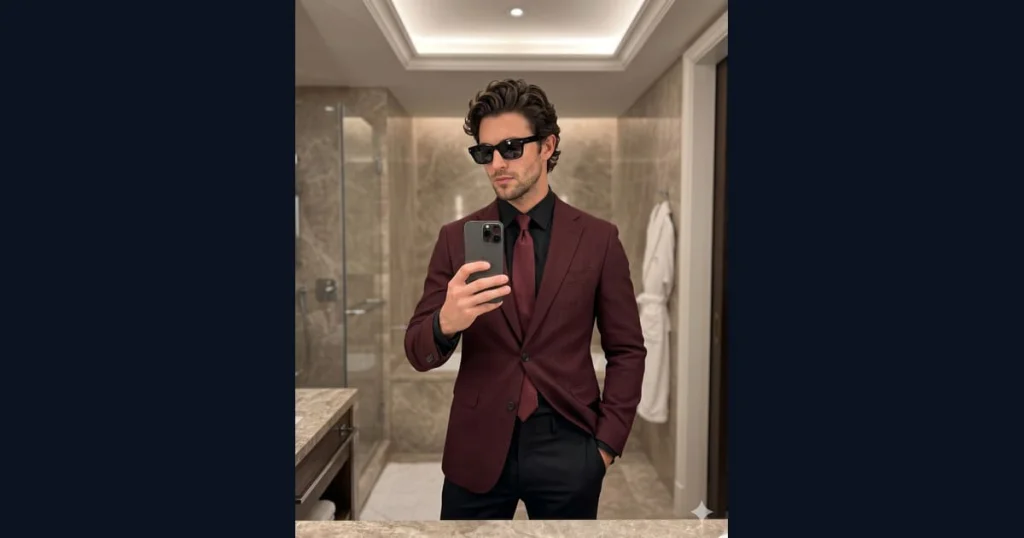 Professional Suit Styling Prompt | Man In Sunglasses Selfie — AI result